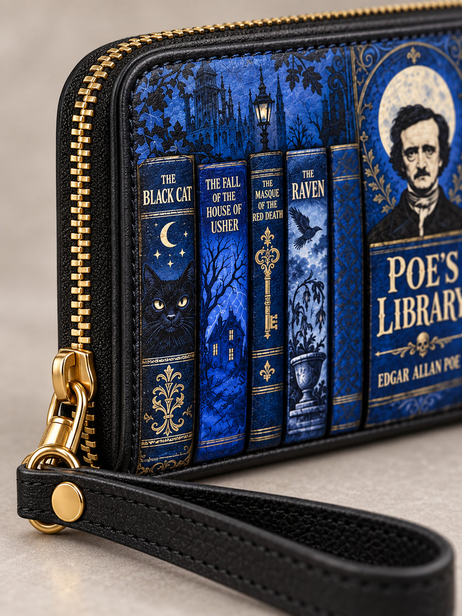 "Poe's Library" Midnight Ink Wallet