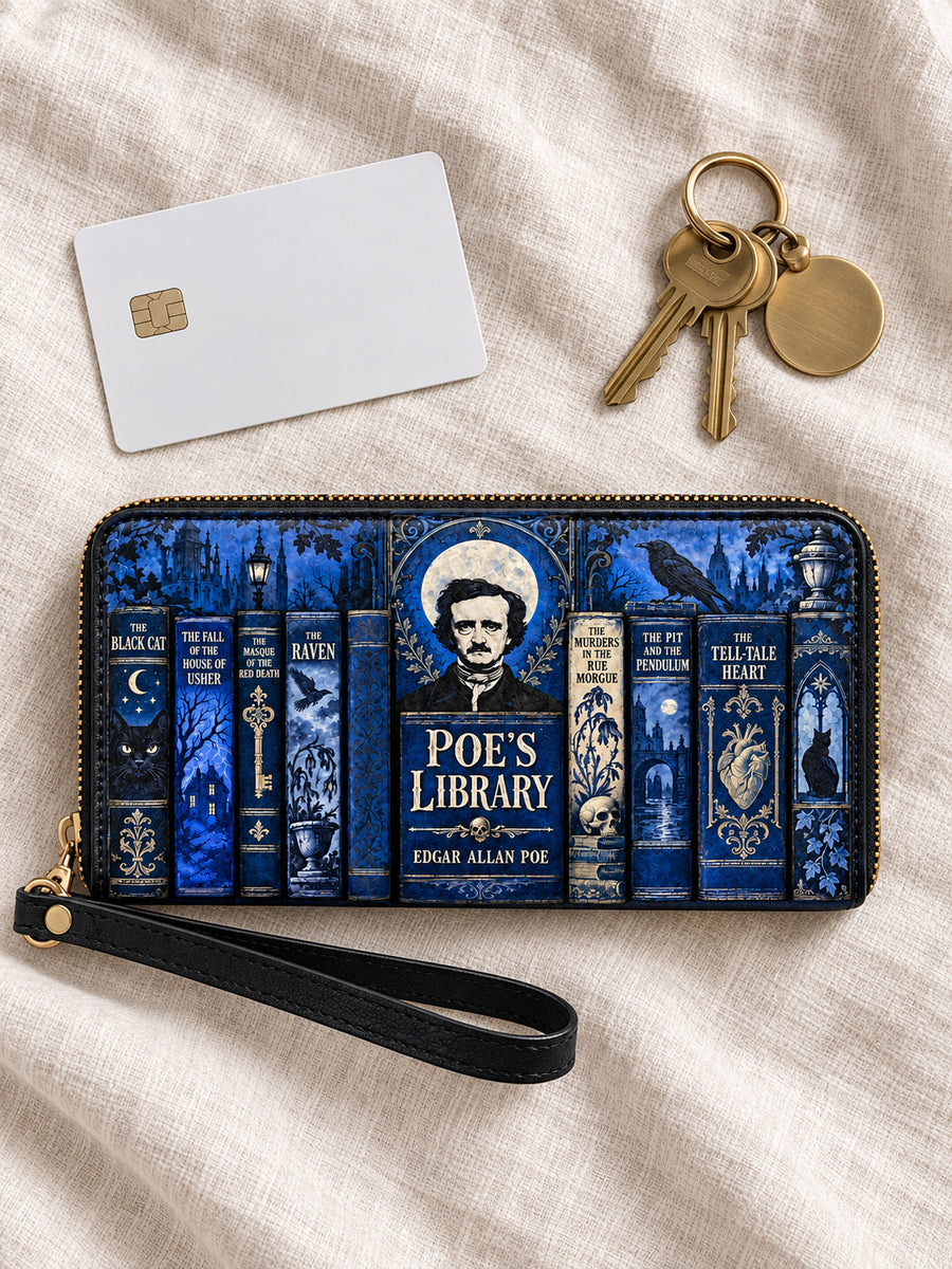 "Poe's Library" Midnight Ink Wallet