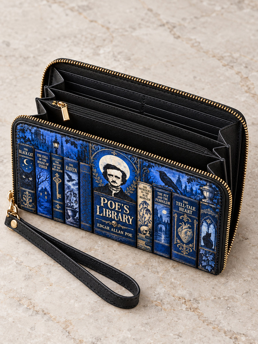 "Poe's Library" Midnight Ink Wallet