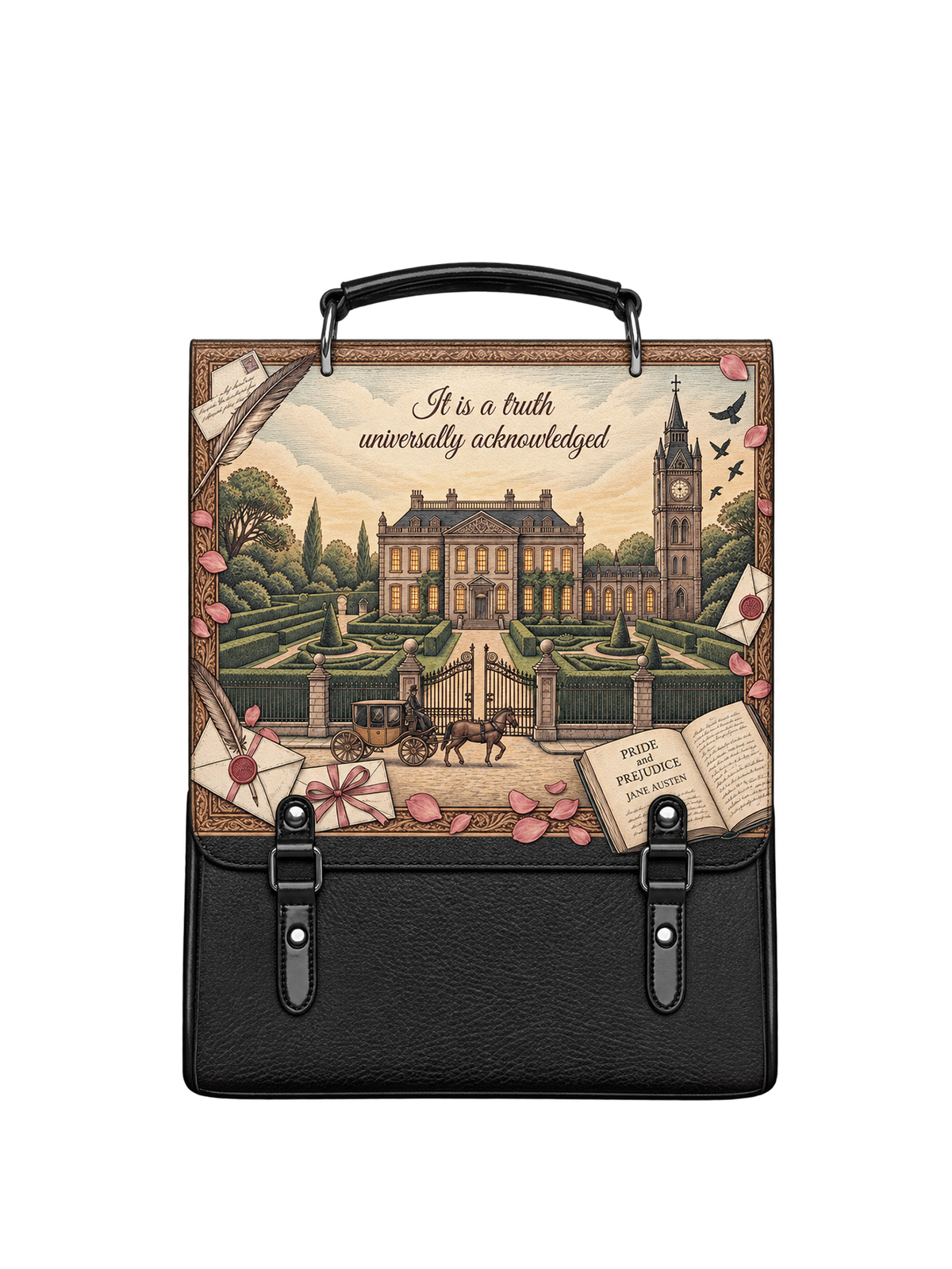 "Pride and Prejudice" Pemberley Leather Backpack