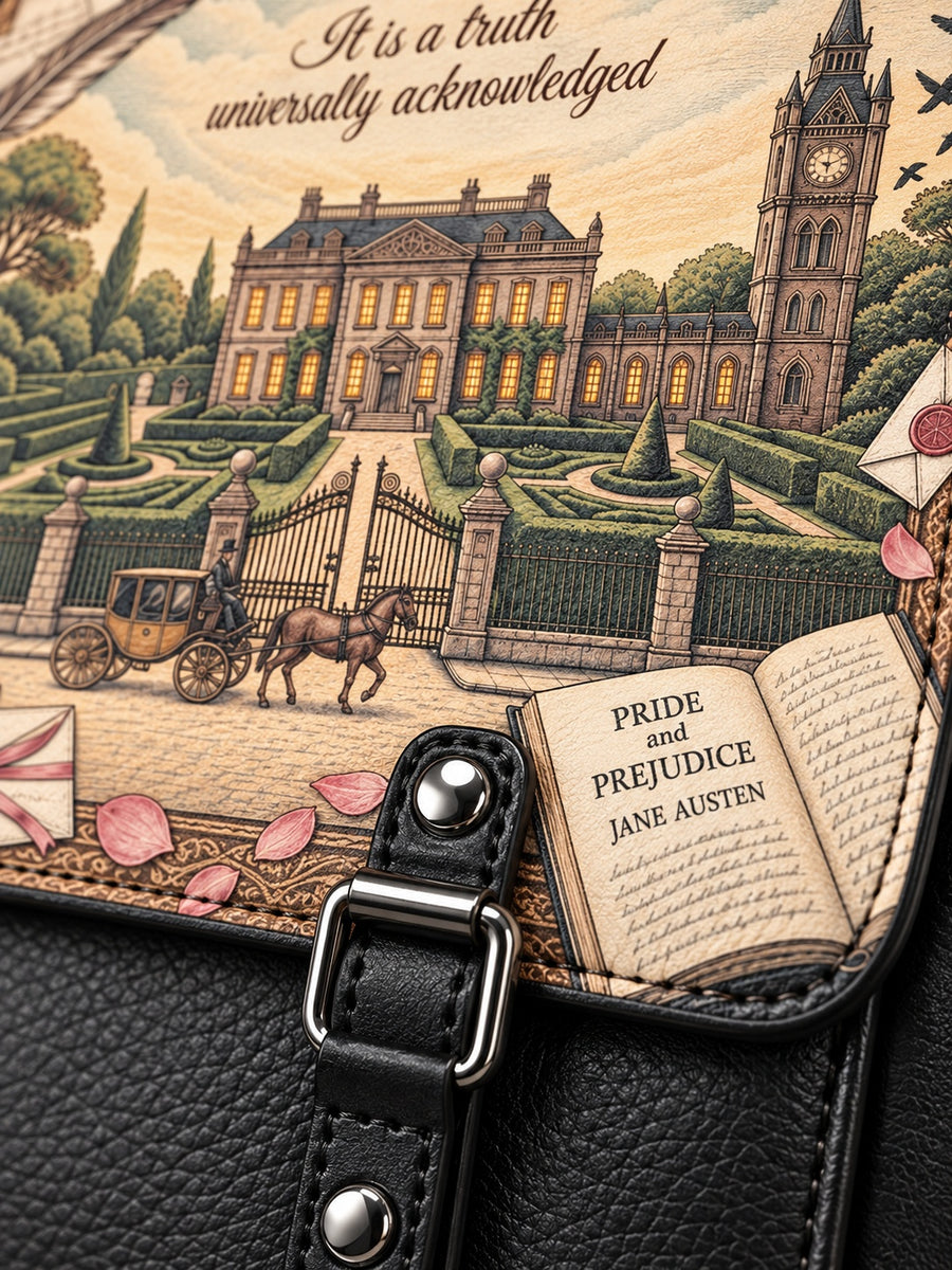 "Pride and Prejudice" Pemberley Leather Backpack