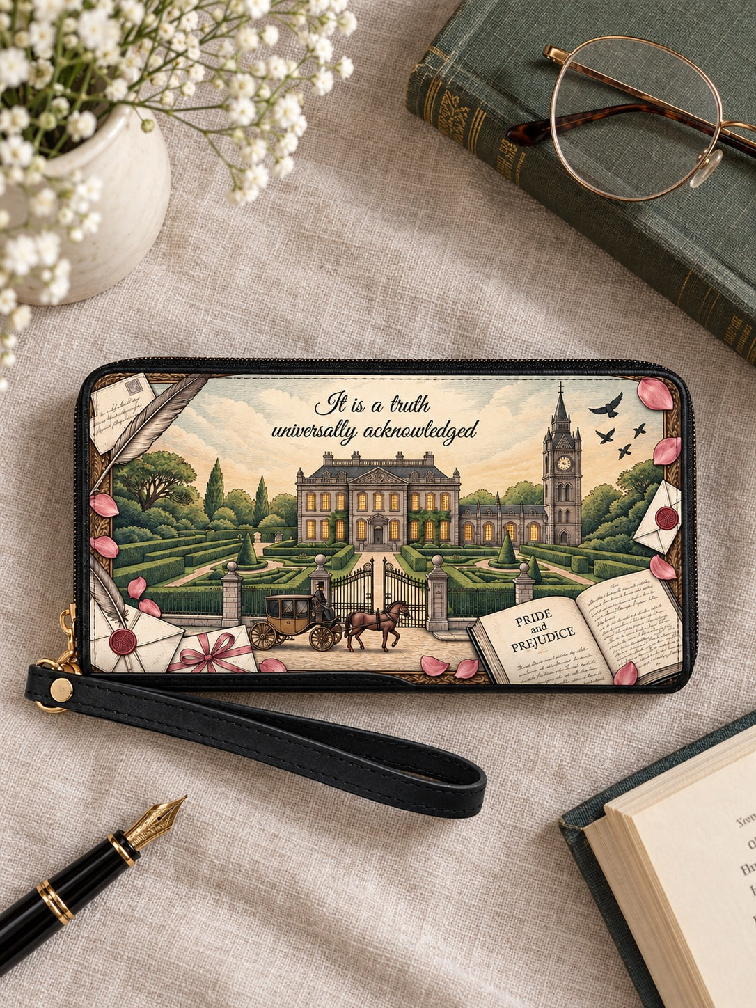 "Pride and Prejudice" Pemberley Long Wallet