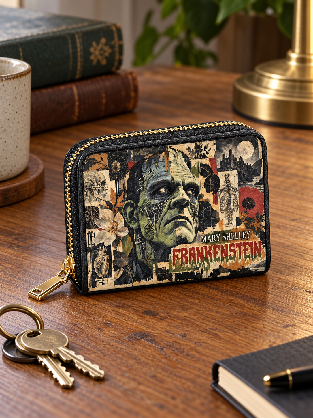 "Frankenstein" Old Parchment Mini Wallet
