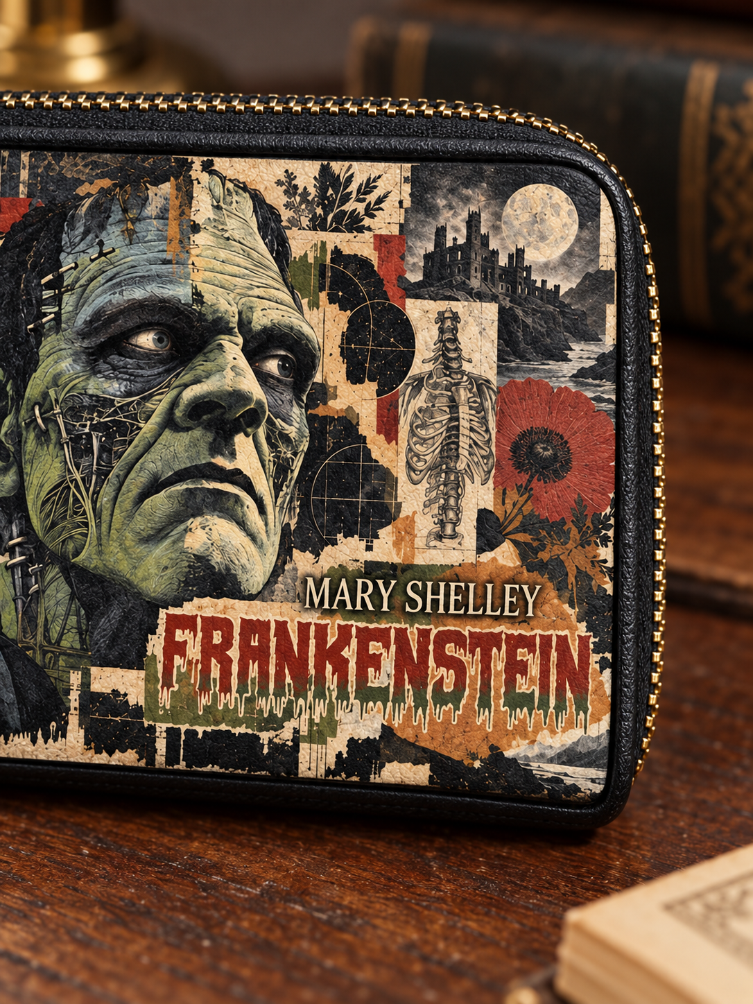 "Frankenstein" Old Parchment Mini Wallet