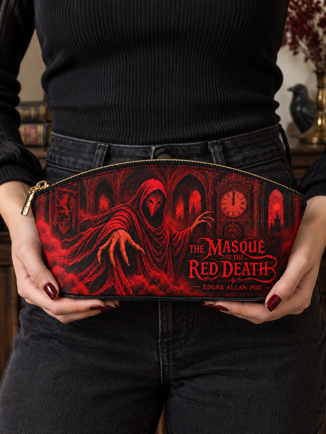 "The Masque Of The Red Death" Eclipse Makeup Bag
