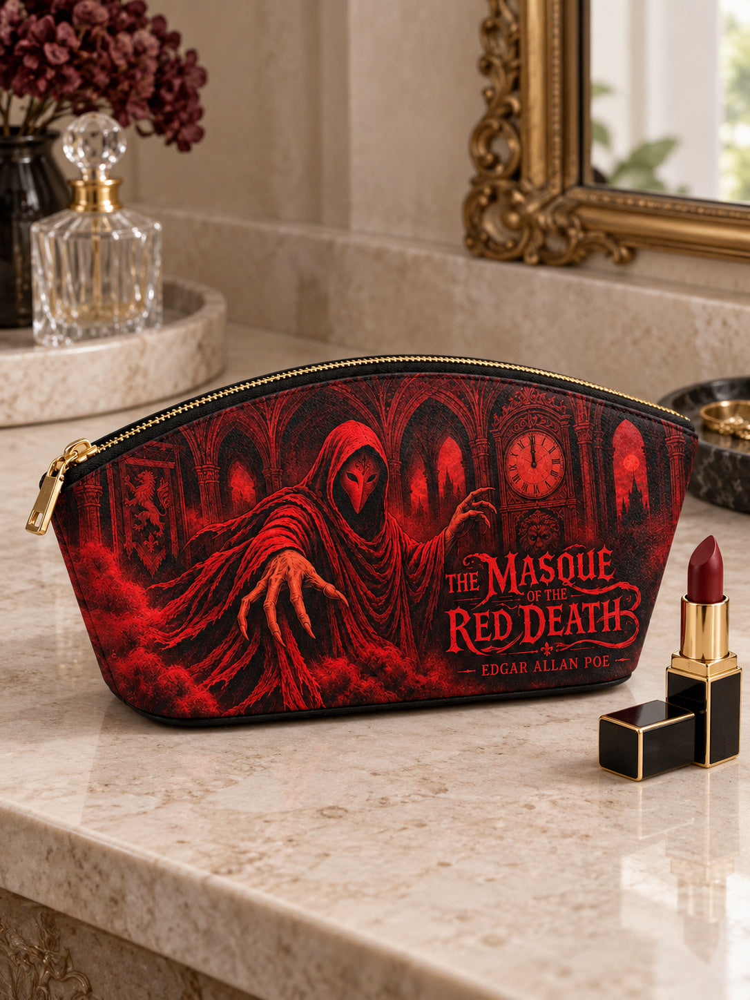 "The Masque Of The Red Death" Eclipse Makeup Bag
