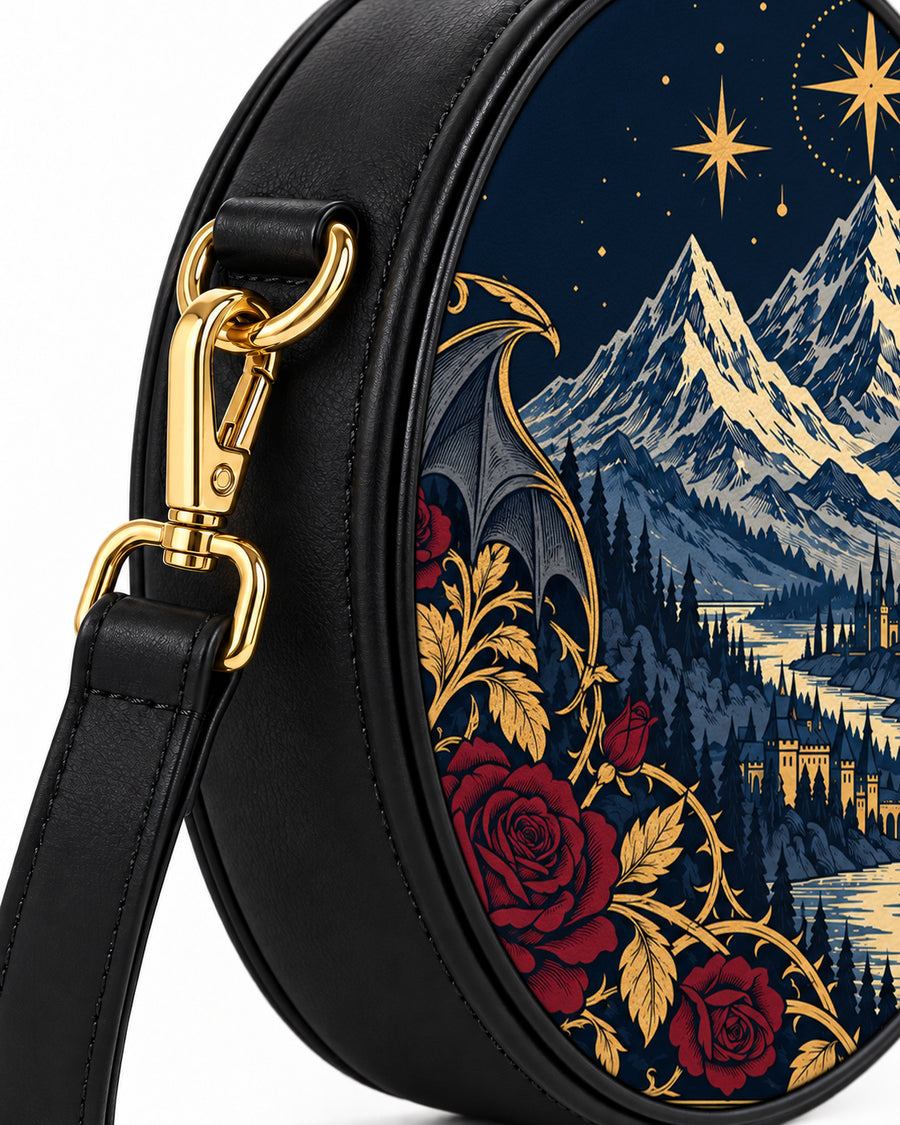 "Rose Mountain" Starlit Valley Circle Crossbody Bag