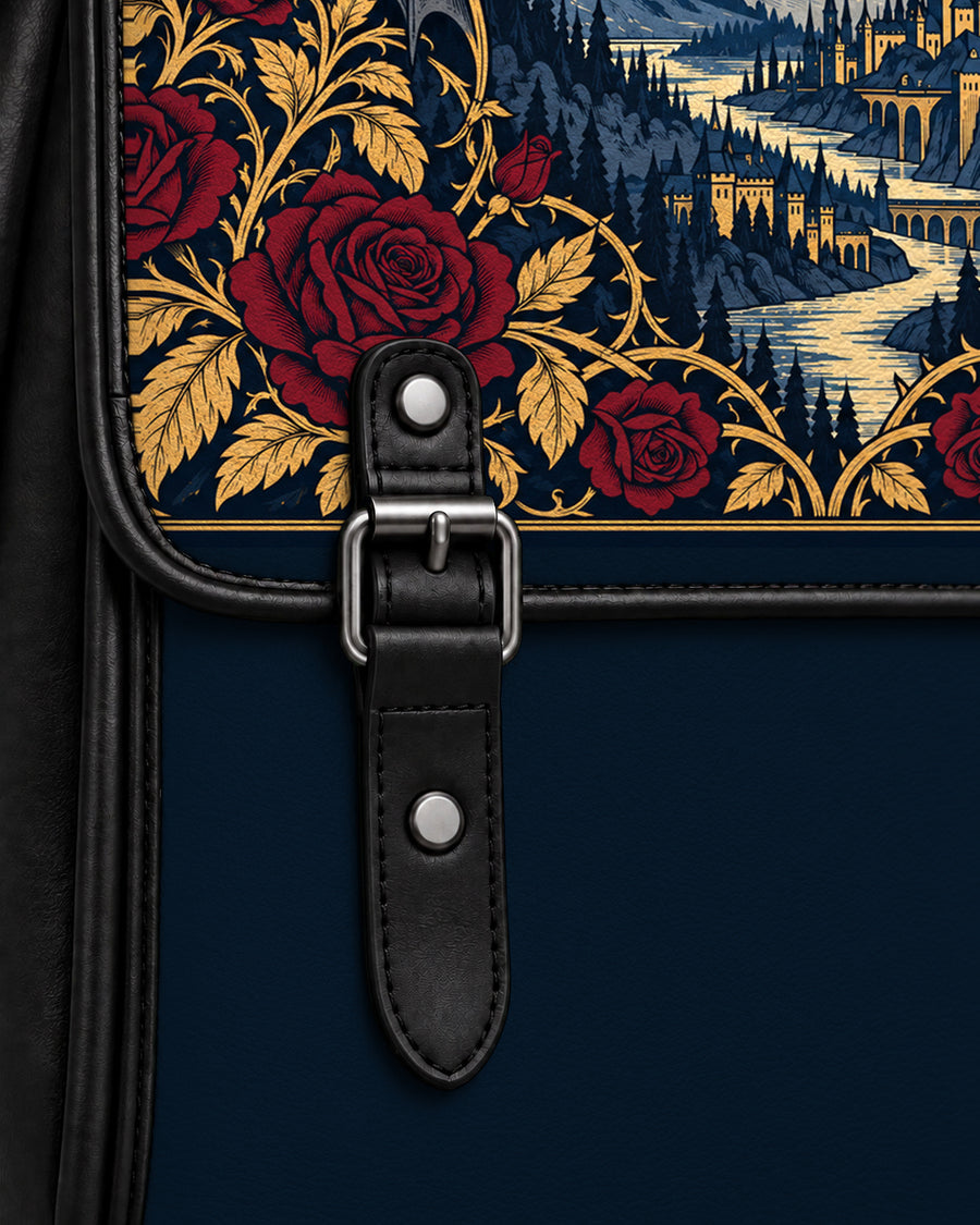 "Rose Mountain" Starlit Valley Leather Backpack