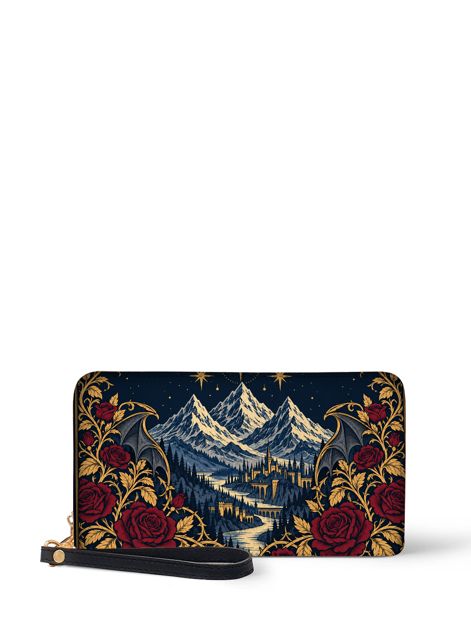 "Rose Mountain" Starlit Valley Long Wallet