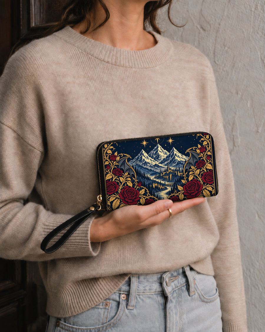 "Rose Mountain" Starlit Valley Long Wallet