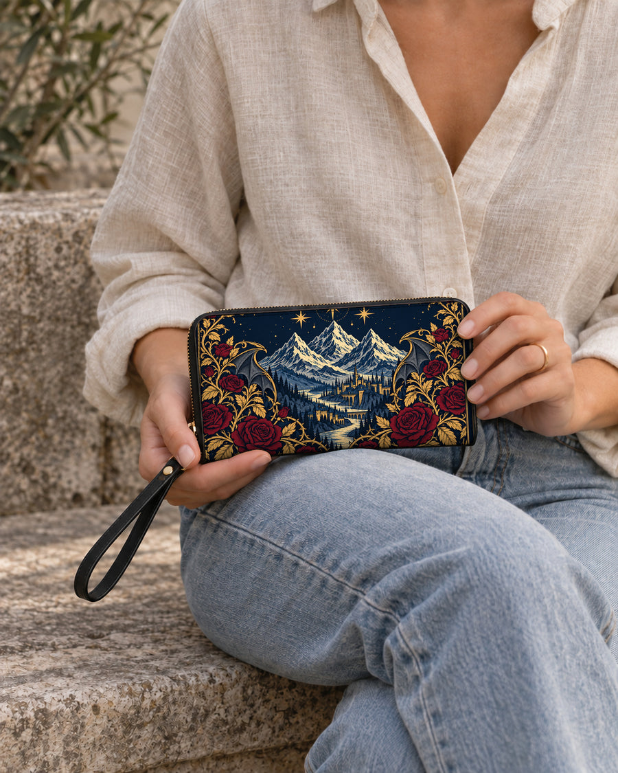 "Rose Mountain" Starlit Valley Long Wallet