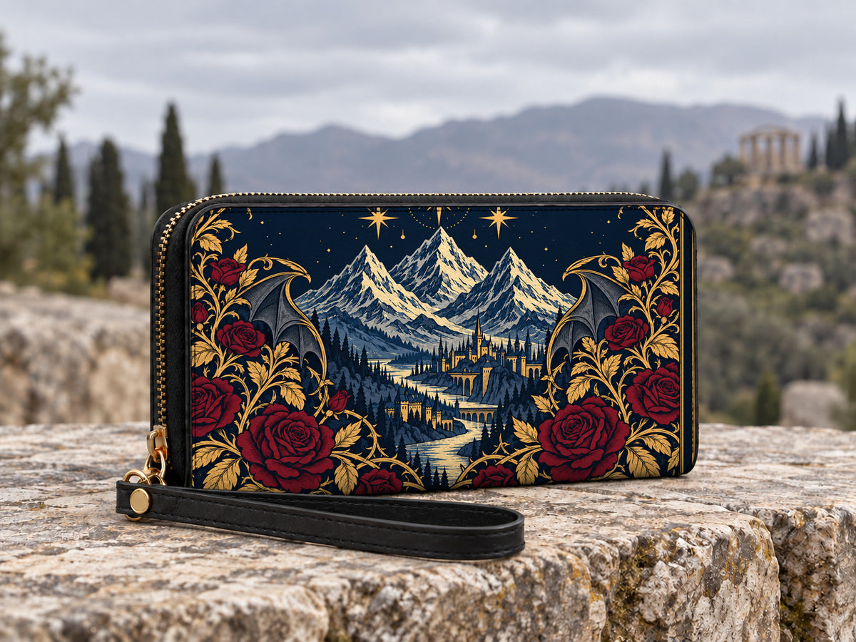 "Rose Mountain" Starlit Valley Long Wallet