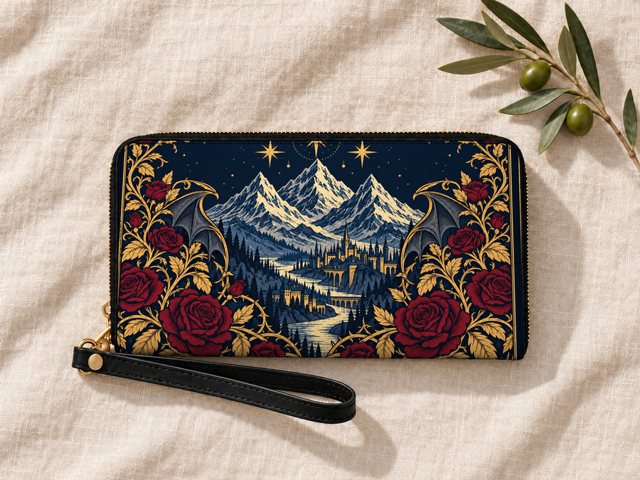 "Rose Mountain" Starlit Valley Long Wallet