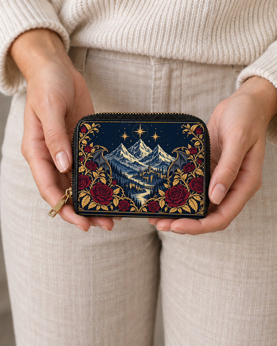 "Rose Mountain" Starlit Valley Mini Wallet