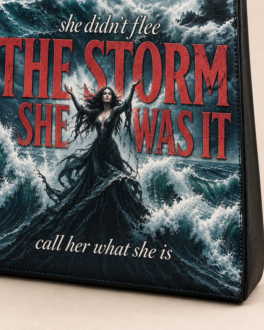 "She Was The Storm" Tempest Leather Handbag