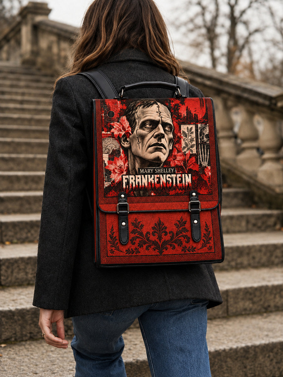 "Frankenstein" Heart Surge Leather Backpack