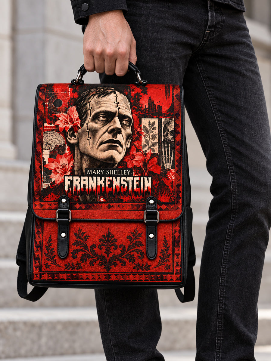 "Frankenstein" Heart Surge Leather Backpack