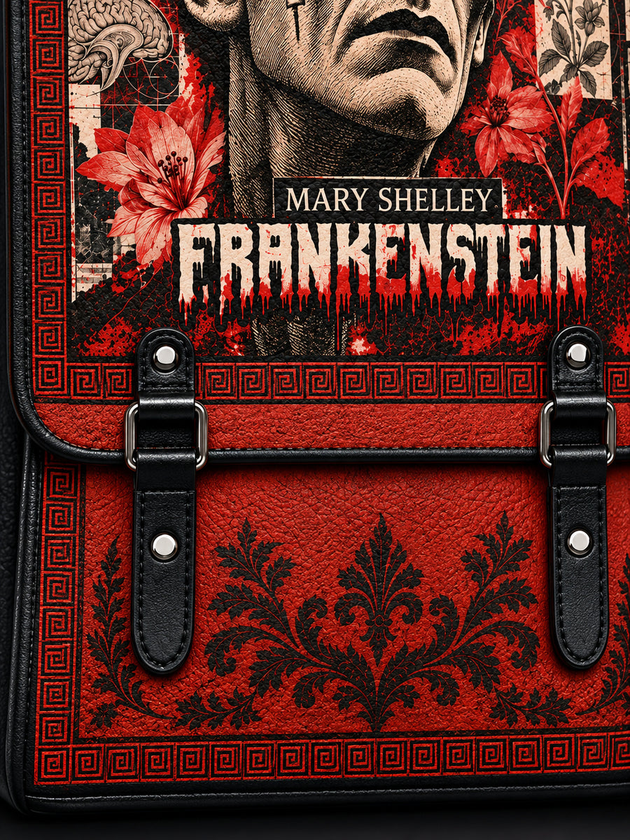 "Frankenstein" Heart Surge Leather Backpack