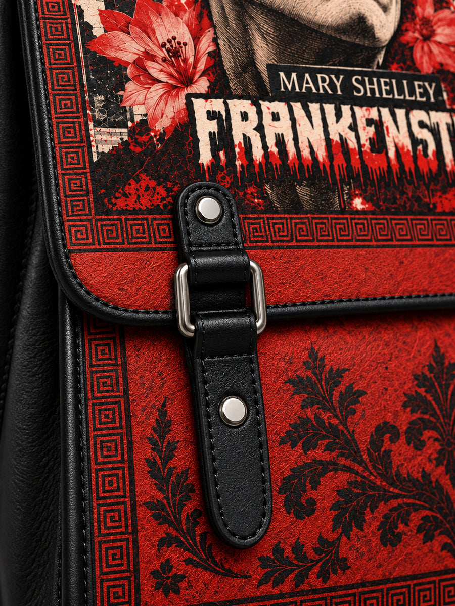 "Frankenstein" Heart Surge Leather Backpack