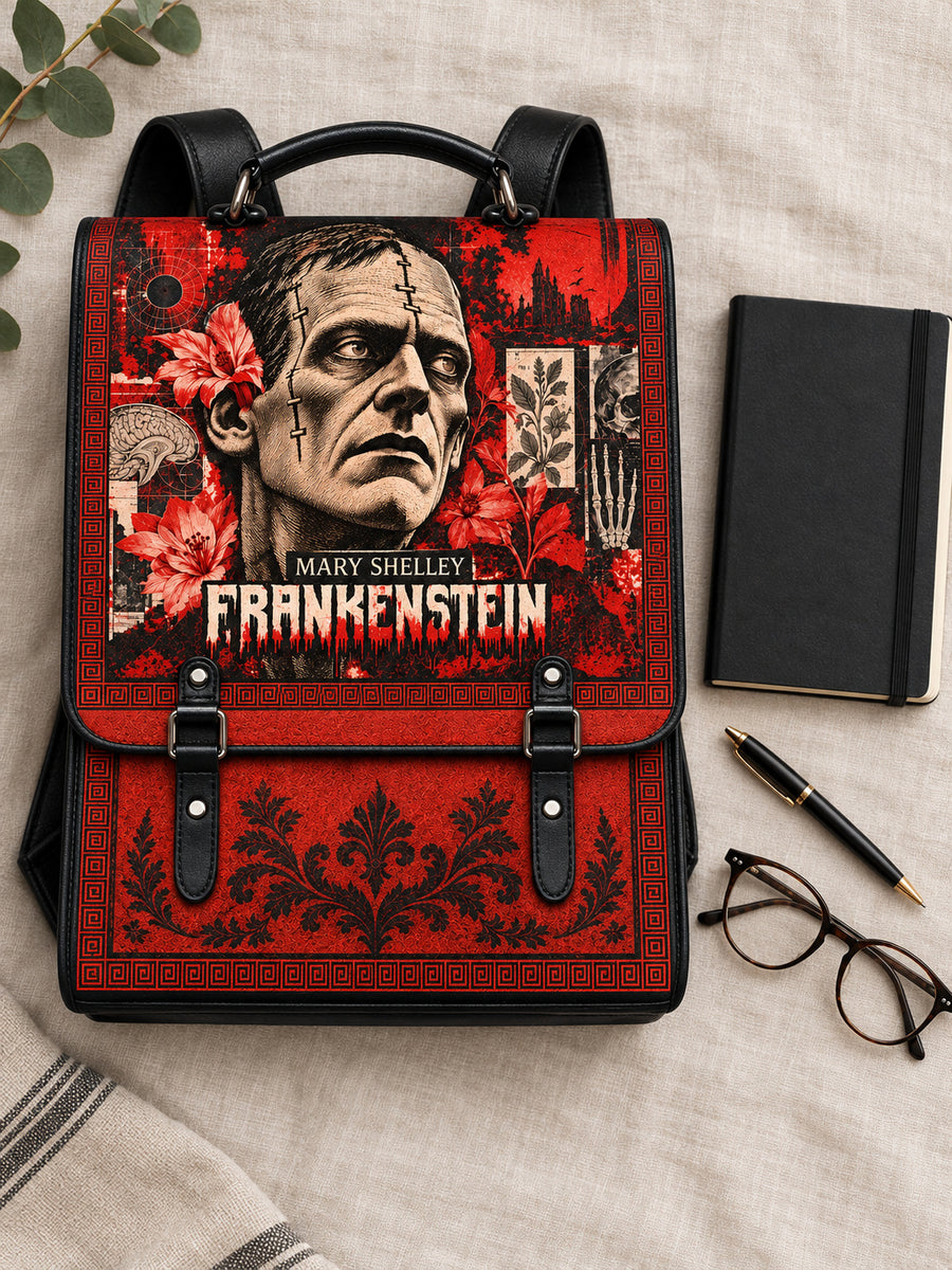 "Frankenstein" Heart Surge Leather Backpack
