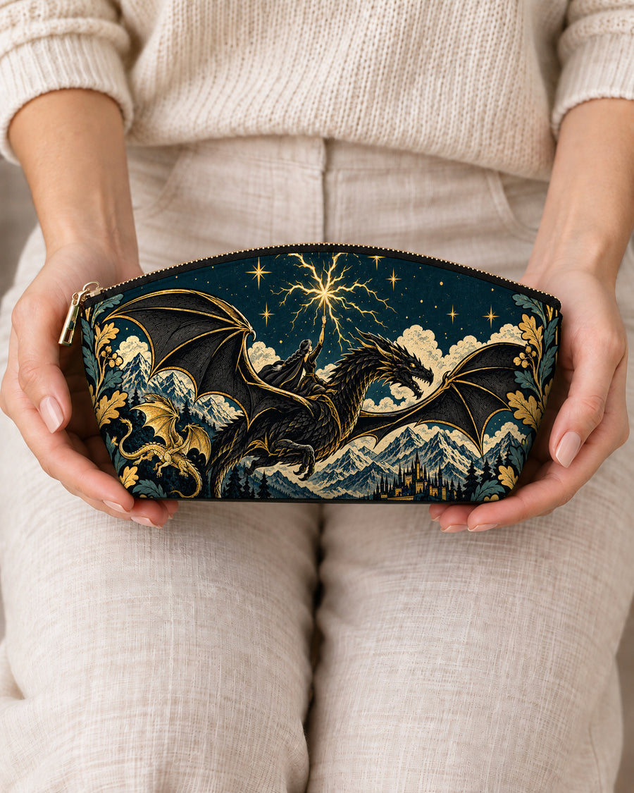"Stormwing" Black Dragon Eclipse Makeup Bag