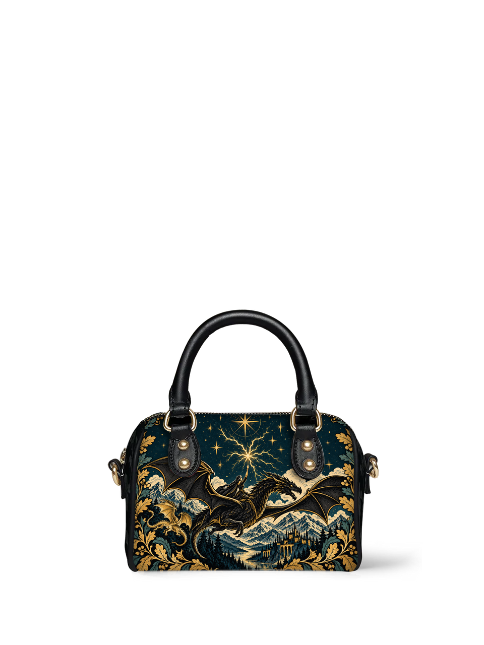 "Stormwing" Black Dragon Mini Satchel