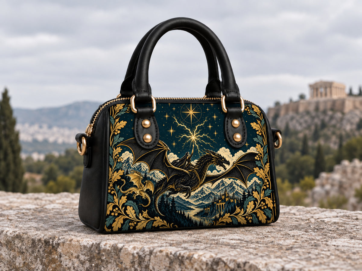 "Stormwing" Black Dragon Mini Satchel