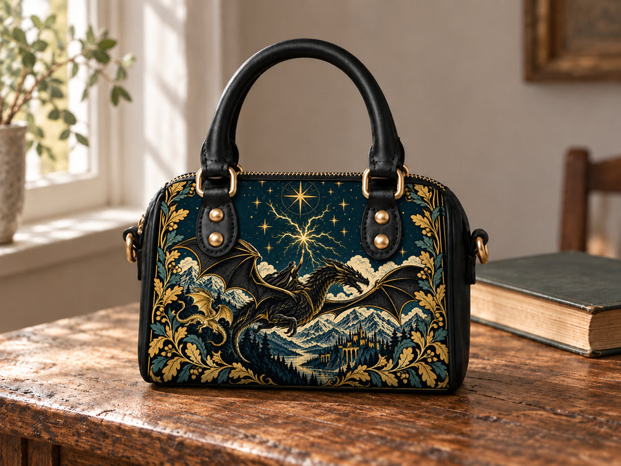 "Stormwing" Black Dragon Mini Satchel
