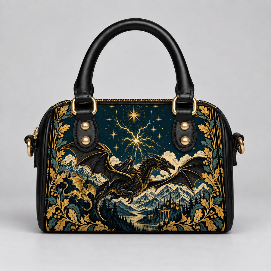 "Stormwing" Black Dragon Mini Satchel