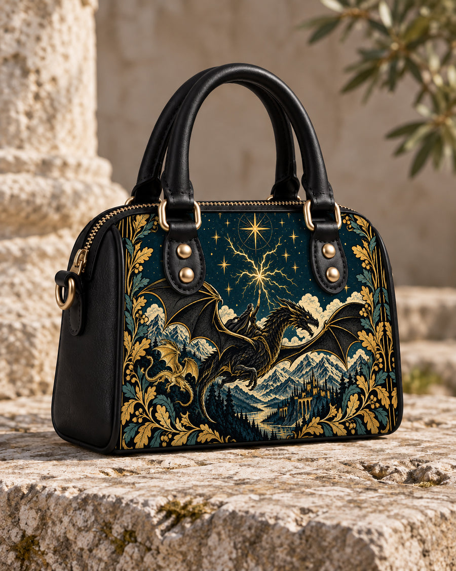 "Stormwing" Black Dragon Mini Satchel