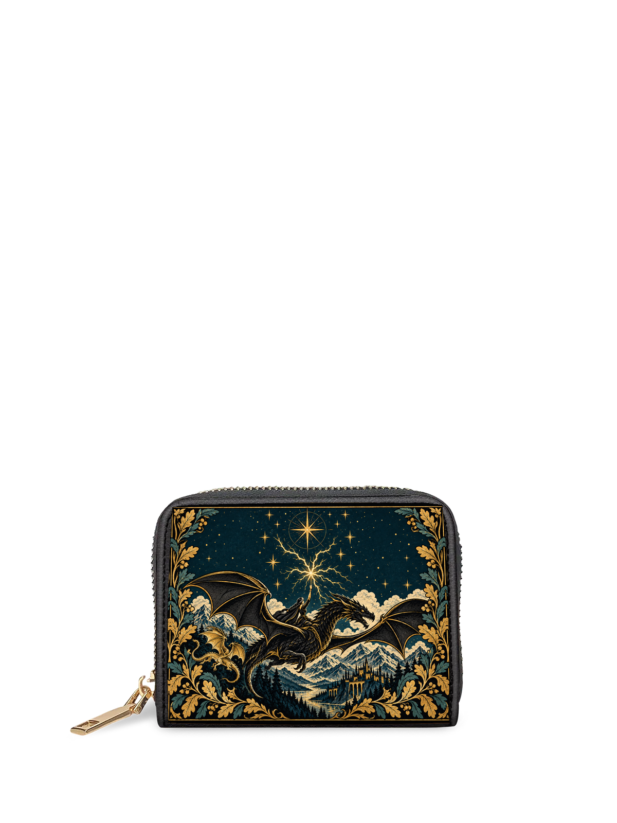 "Stormwing" Black Dragon Mini Wallet