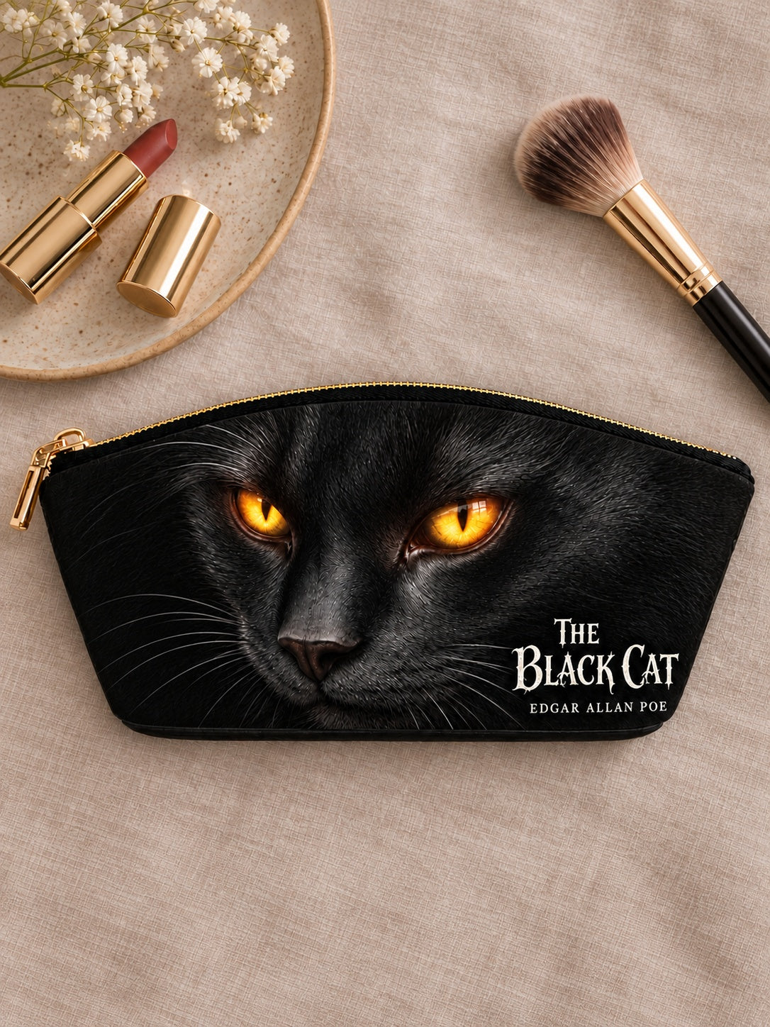"The Black Cat" Eclipse Makeup Bag