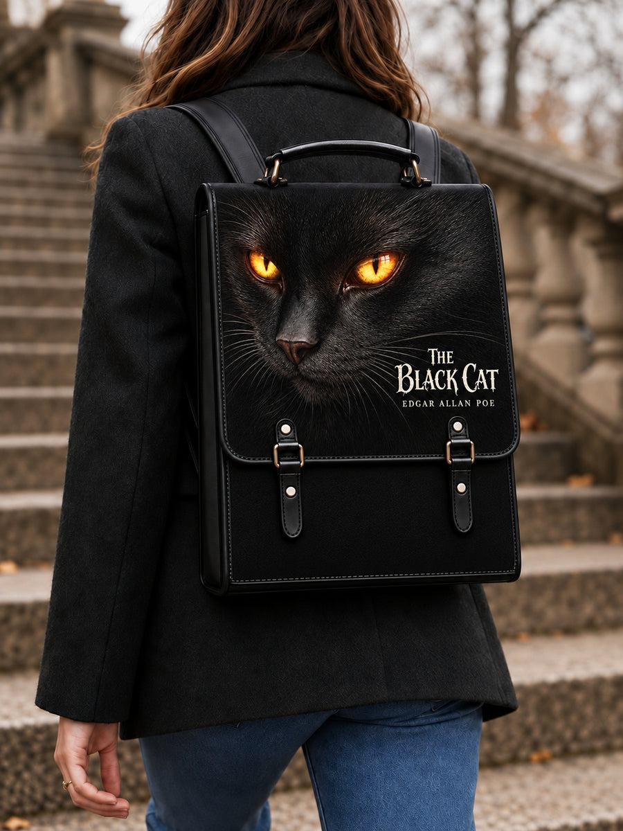 "The Black Cat" Leather Backpack