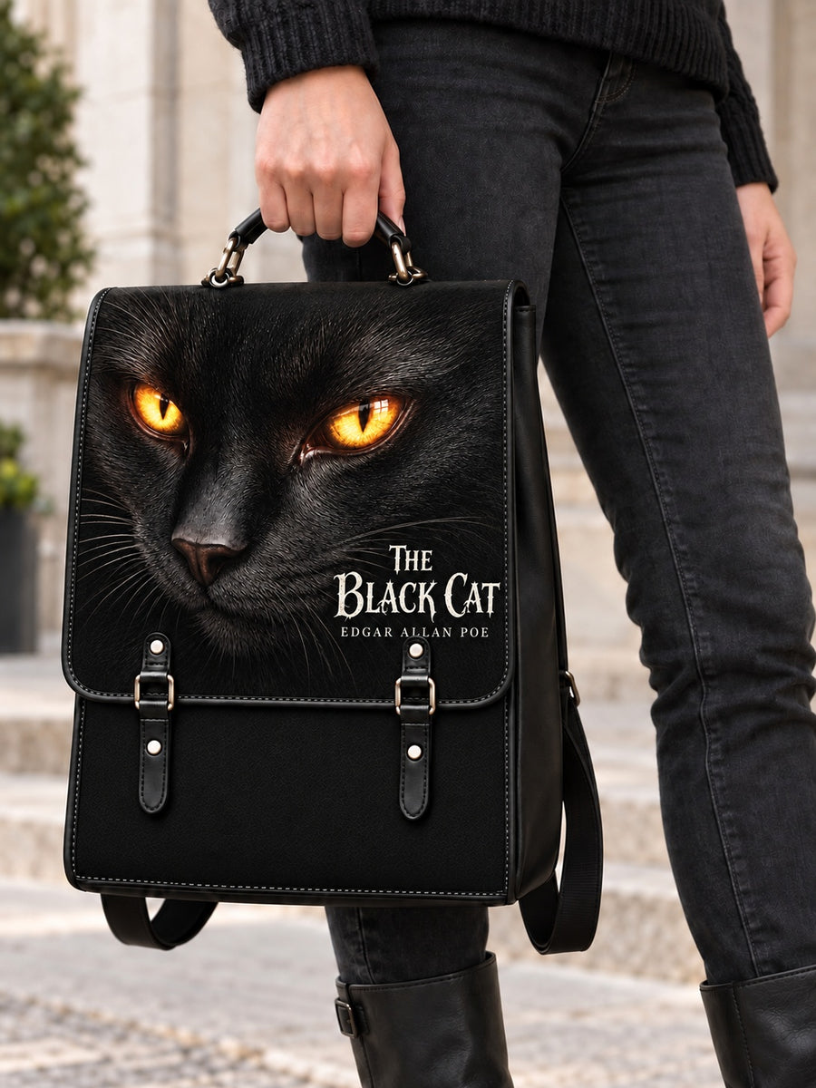 "The Black Cat" Leather Backpack