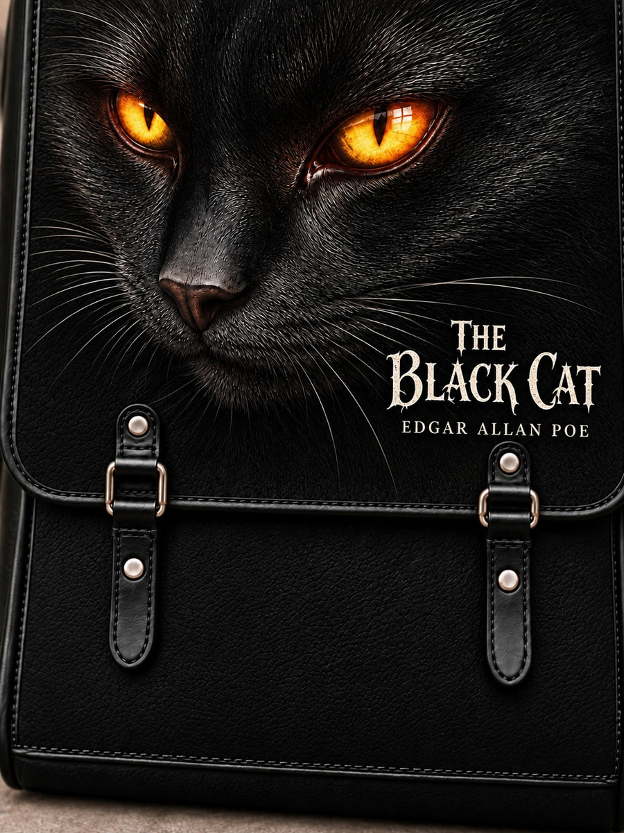 "The Black Cat" Leather Backpack