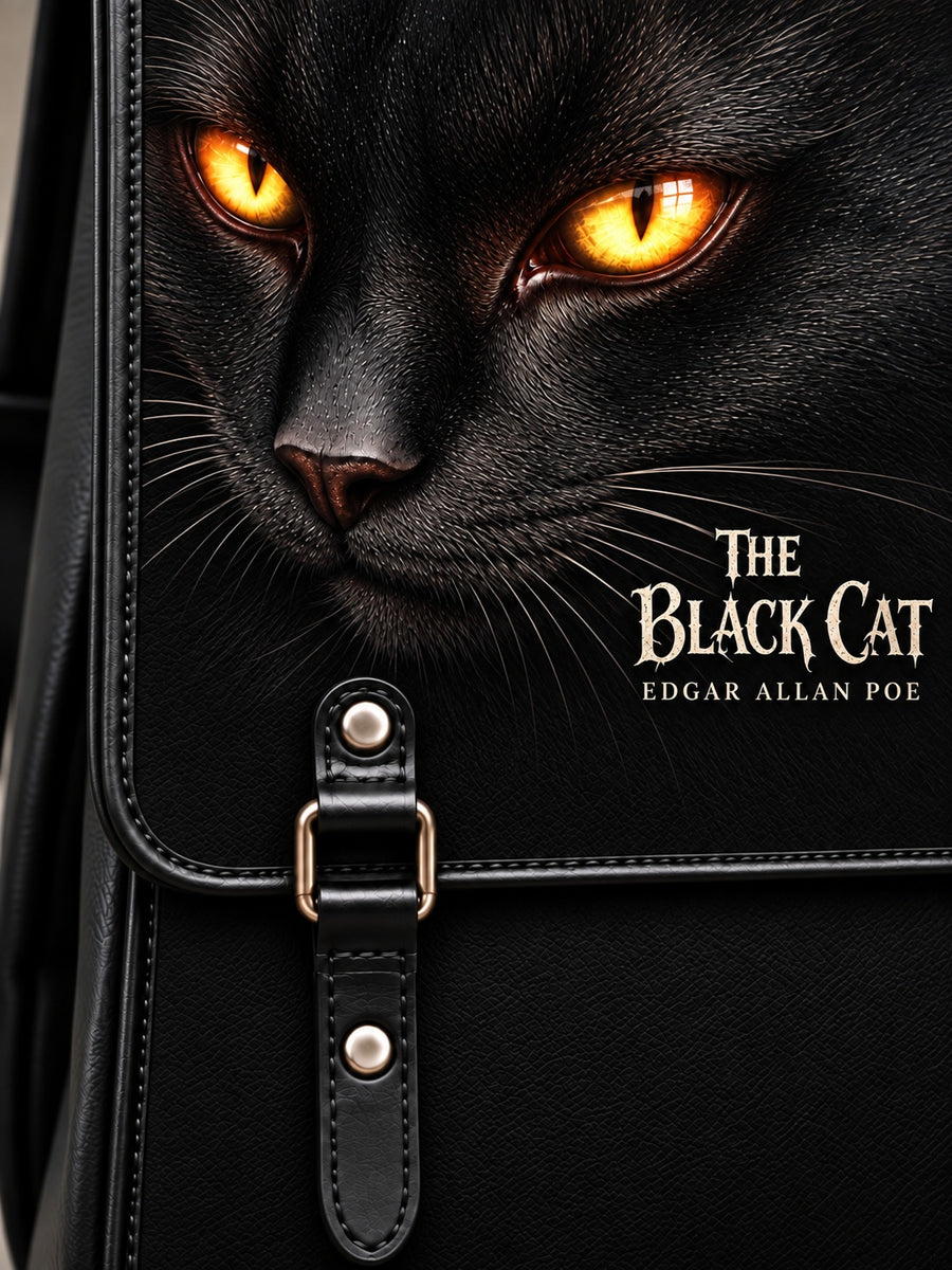 "The Black Cat" Leather Backpack