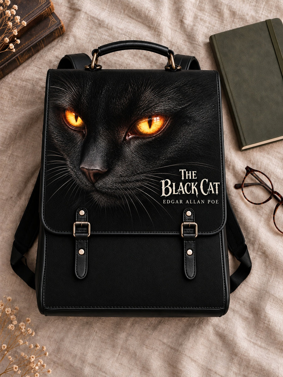 "The Black Cat" Leather Backpack