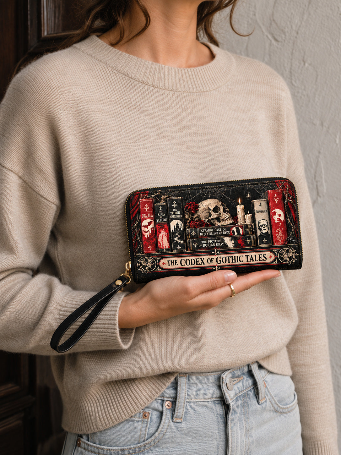 "The Codex of Gothic Tales" Black Widow’s Kiss Wallet