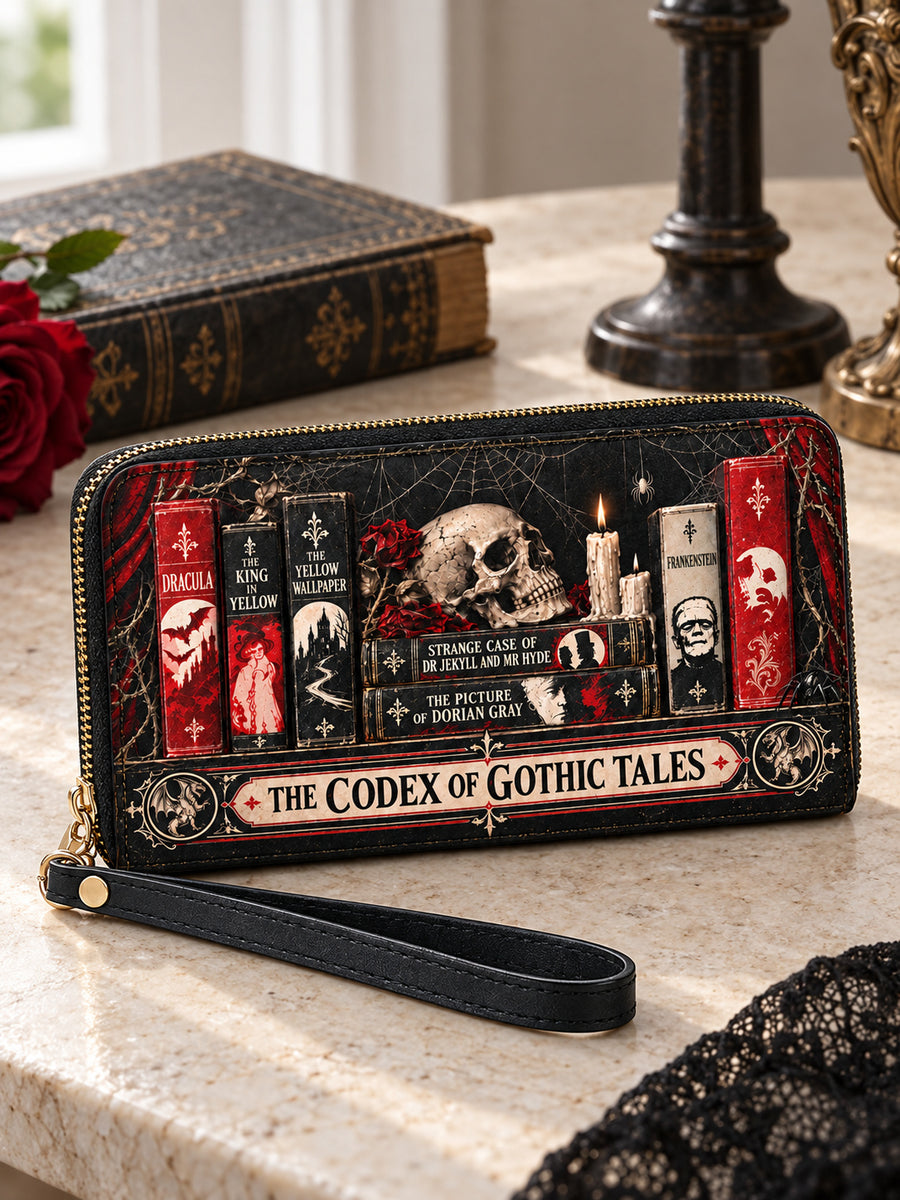 "The Codex of Gothic Tales" Black Widow’s Kiss Wallet