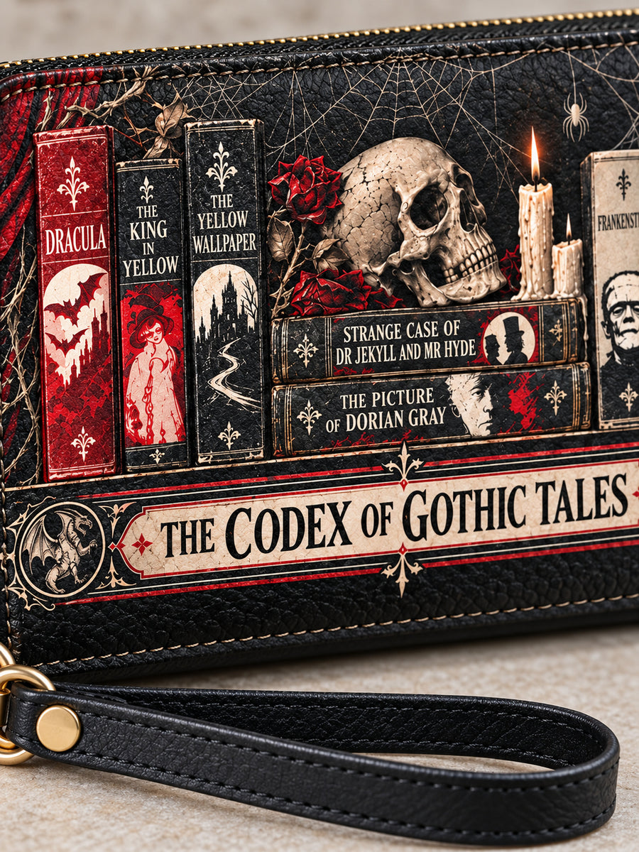 "The Codex of Gothic Tales" Black Widow’s Kiss Wallet