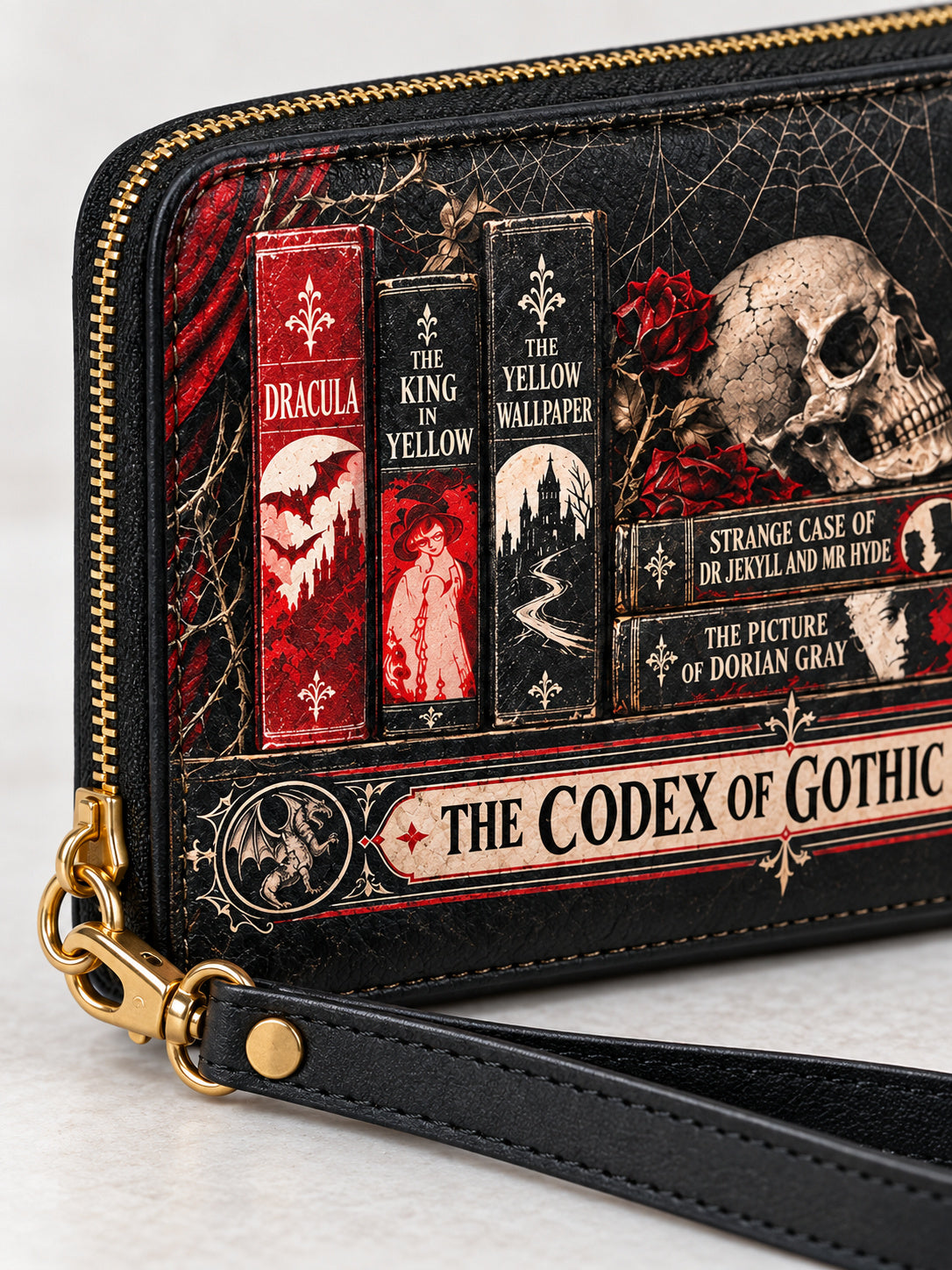"The Codex of Gothic Tales" Black Widow’s Kiss Wallet