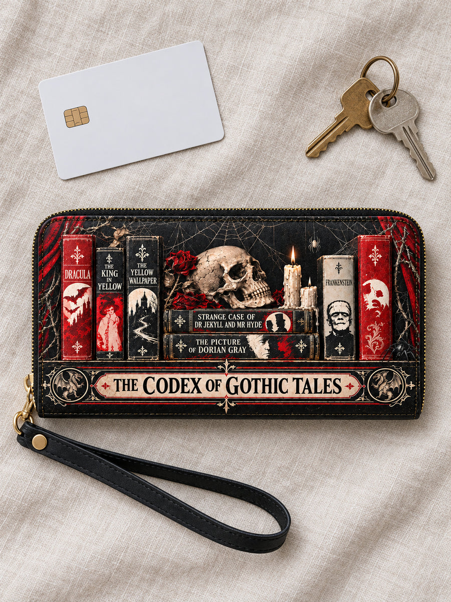 "The Codex of Gothic Tales" Black Widow’s Kiss Wallet