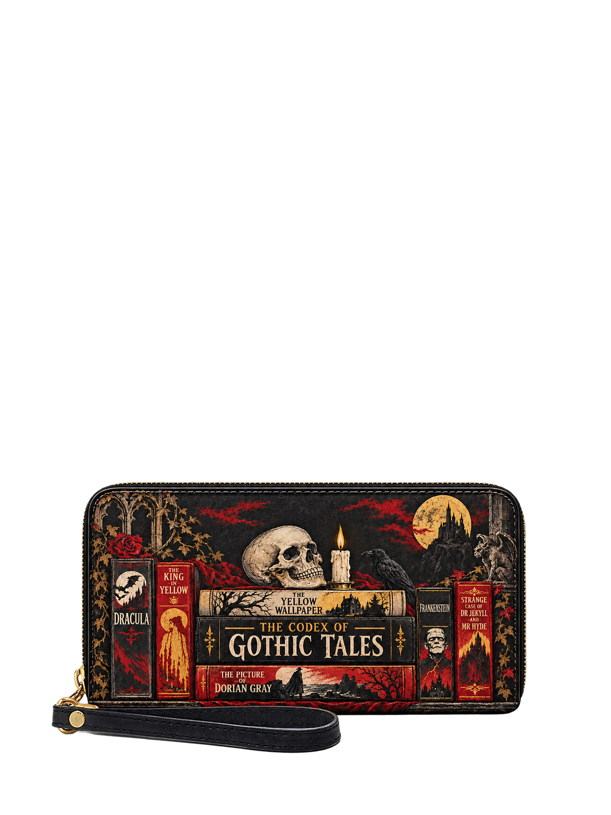"The Codex of Gothic Tales" Deadlight Black Wallet