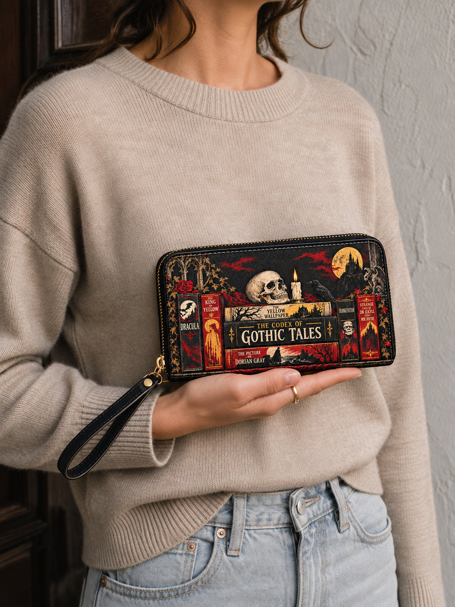 "The Codex of Gothic Tales" Deadlight Black Wallet