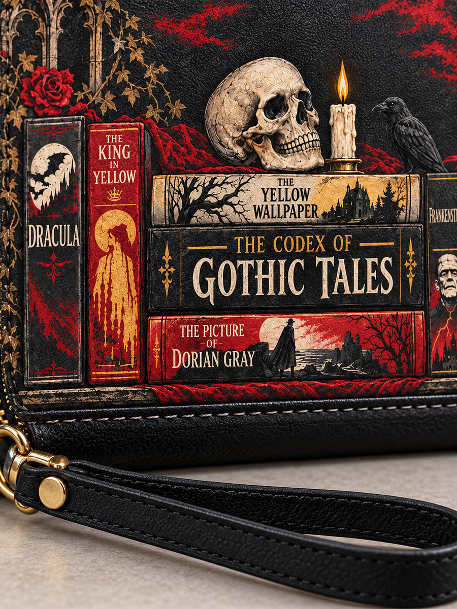 "The Codex of Gothic Tales" Deadlight Black Wallet