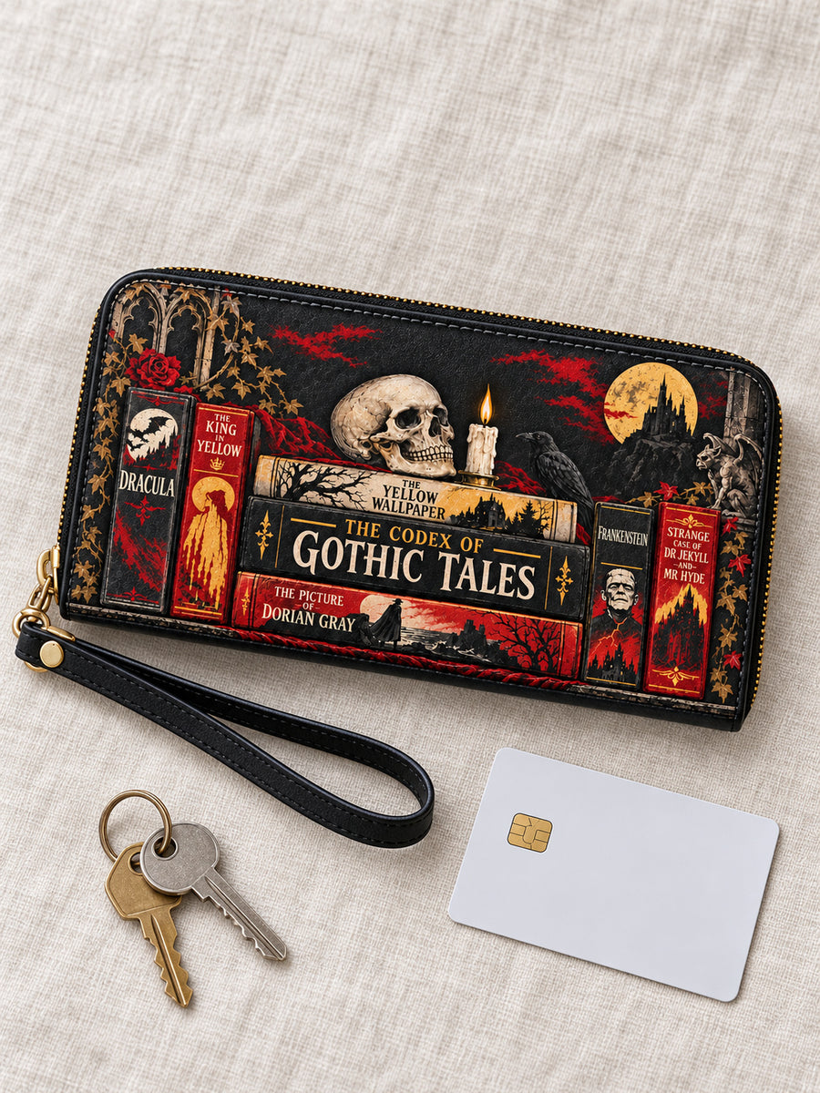 "The Codex of Gothic Tales" Deadlight Black Wallet
