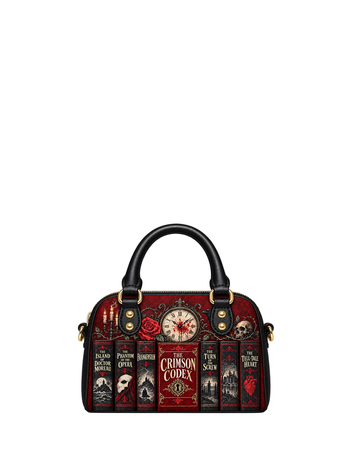 "The Crimson Codex" Mini Satchel