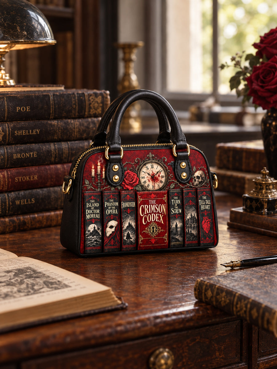 "The Crimson Codex" Mini Satchel
