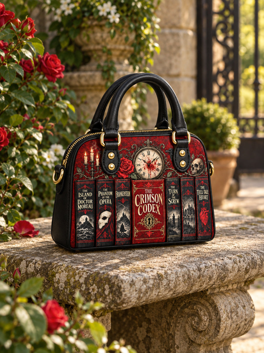 "The Crimson Codex" Mini Satchel