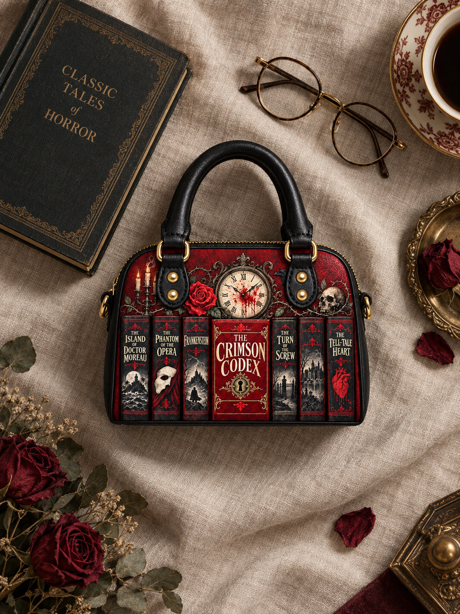 "The Crimson Codex" Mini Satchel
